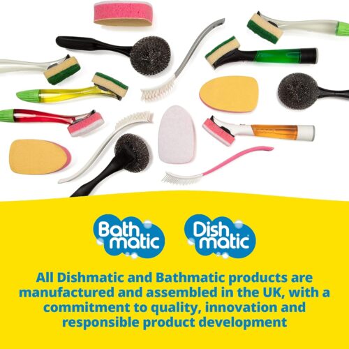 Dishmatic Non Scratch Refill Sponge Heads (3 Pack, White) – Gentle & Antibacterial Cleaning for Sensitive Surfaces 16 Dishmatic Non Scratch Refill Sponge Heads (3 Pack, White) – Gentle & Antibacterial Cleaning for Sensitive Surfaces