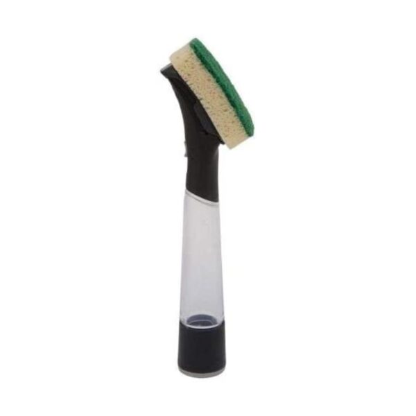 Dishmatic I-Stand Fillable Washing-Up Handle with Black Sponge – Ergonomic Grip & Soap Dispensing for Heavy-Duty Kitchen Cleaning 1 Dishmatic I-Stand Fillable Washing-Up Handle with Black Sponge – Ergonomic Grip & Soap Dispensing for Heavy-Duty Kitchen Cleaning