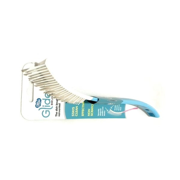 Dishmatic Glide Dish Brush Pro – Non-Scratch Rubber Bristles, Ergonomic Handle, Dishwasher-Safe (Random Colour) 1 Dishmatic Glide Dish Brush Pro – Non-Scratch Rubber Bristles, Ergonomic Handle, Dishwasher-Safe (Random Colour)