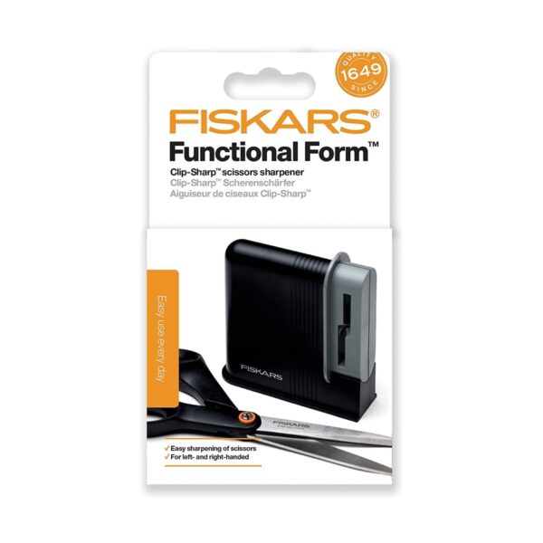 Fiskars Clip-Sharp Scissor Sharpener – 4cm Compact Ceramic Tool 7 FSK 0078 8