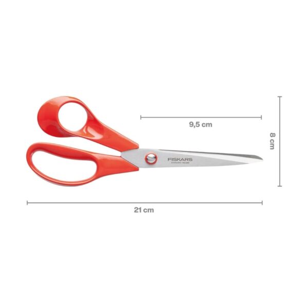 Fiskars Classic Left-Handed Scissors – 21cm Ergonomic Stainless Steel Cutting Tool 2 FSK 5026 3