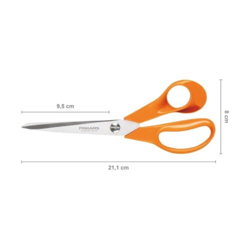 Fiskars Classic Universal Scissors – 21cm All‑Purpose Stainless Steel Cutting Tool 13 Fiskars Classic Universal Scissors – 21cm All‑Purpose Stainless Steel Cutting Tool - Image 3