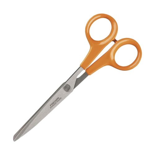 Fiskars Classic Paper Scissors – Durable 17 cm Stainless Steel, Ergonomic Crafting Tool