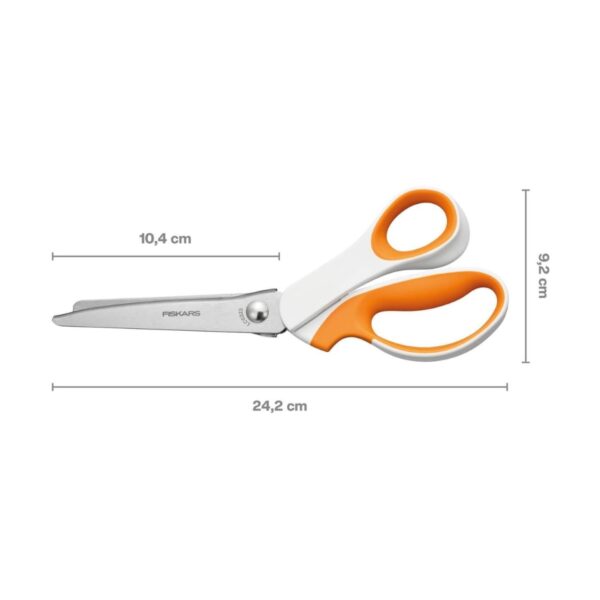 Fiskars Soft Grip Pinking Shears – 24cm Premium Stainless Steel, Ergonomic Comfort 2 FSK 8032 3