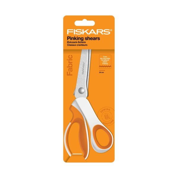 Fiskars Soft Grip Pinking Shears – 24cm Premium Stainless Steel, Ergonomic Comfort 4 FSK 8032 5