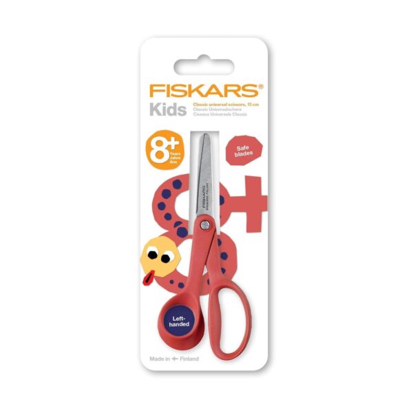 Fiskars Classic Left-Handed Children’s Scissors – 13cm Safe & Ergonomic Cutting Tool 7 FSK 9344 8