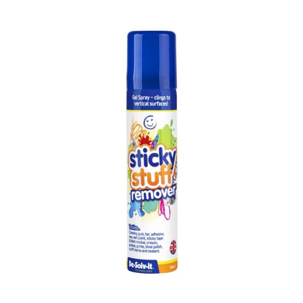 Sticky Stuff 100ml De-Solv-it Sticky Stuff Remover Gel Spray – 100ml Aerosol Can for Removing Labels, Stickers & Grease