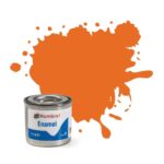 Humbrol No.18 Gloss Orange Enamel Paint – 14ml Tin for Model Kits, Miniatures & Craft Projects