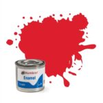 Humbrol No.19 Gloss Bright Red Enamel Paint – 14ml Tin for Model Kits, Miniatures & Craft Projects