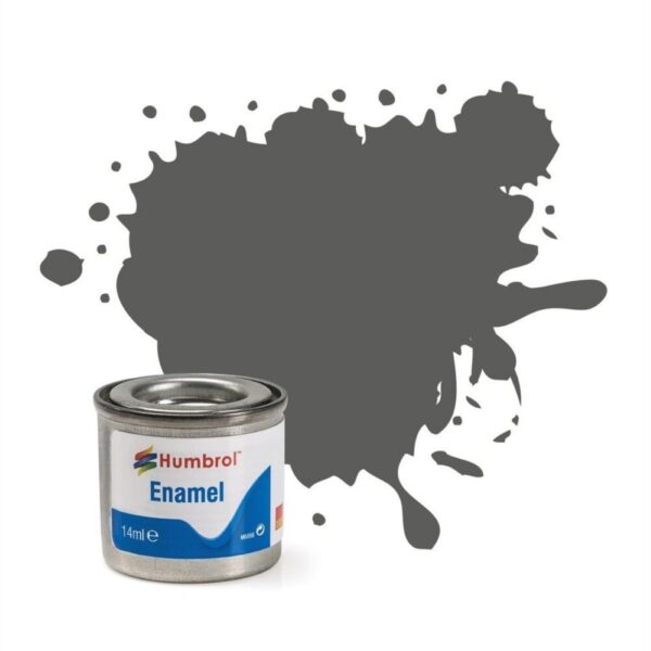 Humbrol No.31 Matt Slate Grey Enamel Paint – 14ml Tin for Model Kits, Miniatures & Craft Projects