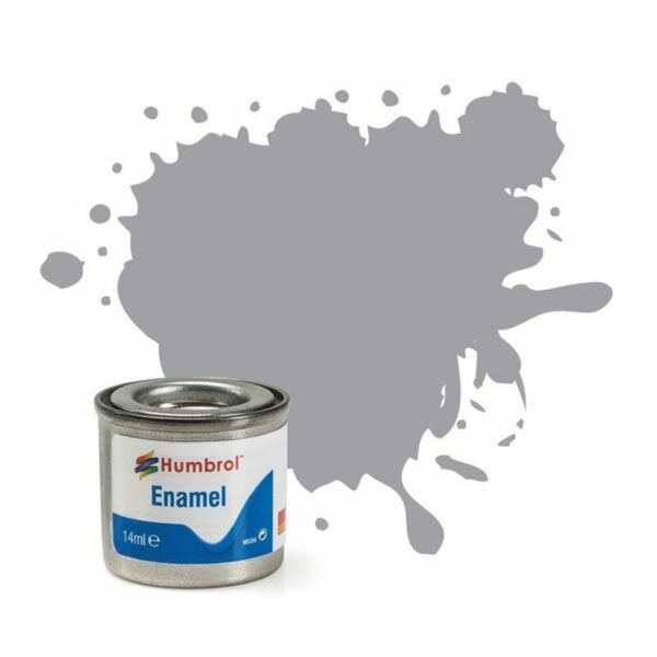 AA0432 Humbrol No.40 Gloss Pale Grey Enamel Paint – 14ml Tin for Model Kits, Miniatures & Craft Projects