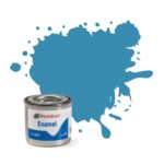 Humbrol No.48 Gloss Mediterranean Blue Enamel Paint – 14ml Tin for Model Kits, Miniatures & Craft Projects