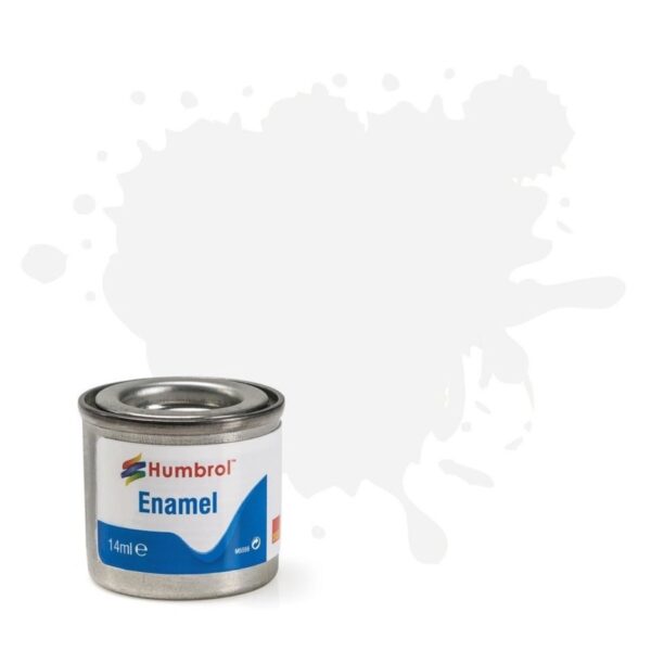Humbrol No.49 Matt Clear Enamel Paint – 14ml Tin for Model Kits, Miniatures & Craft Projects