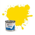 Humbrol No.69 Gloss Yellow Enamel Paint – 14ml Tin for Model Kits, Miniatures & Craft Projects