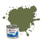 Humbrol No.80 Matt Grass Green Enamel Paint – 14ml Tin for Model Kits, Miniatures & Craft Projects