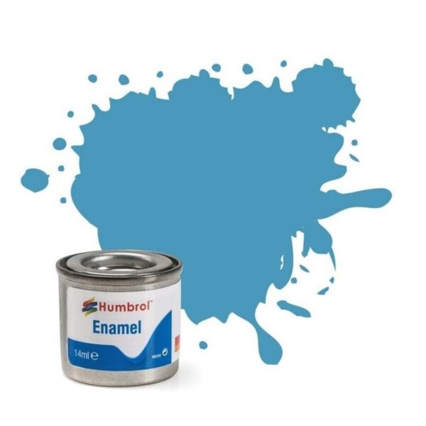 AA0984 Humbrol No.89 Matt Middle Blue Enamel Paint – 14ml Tin for Model Kits, Miniatures & Craft Projects