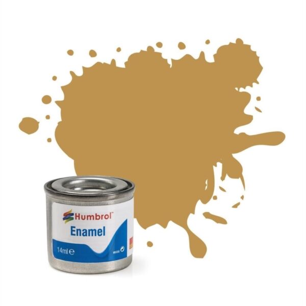 AA1033 Humbrol No.93 Matt Desert Yellow Enamel Paint – 14ml Tin for Model Kits, Miniatures & Craft Projects
