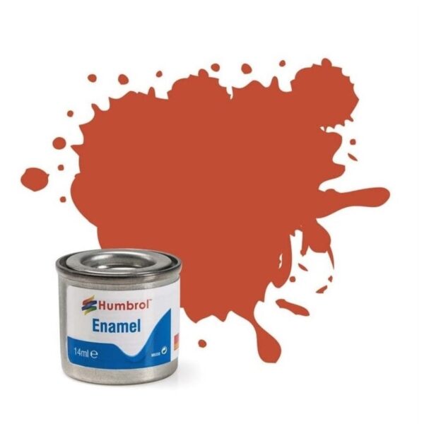 AA1105 Humbrol No.100 Matt Red Brown Enamel Paint – 14ml Tin for Model Kits, Miniatures & Craft Projects