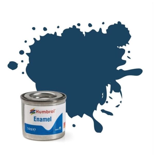 AA1153 Humbrol No.104 Matt Oxford Blue Enamel Paint – 14ml Tin for Model Kits, Miniatures & Craft Projects