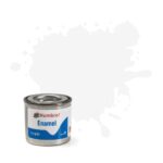 Humbrol No.130 Satin White Enamel Paint – 14ml Tin for Model Kits, Miniatures & Craft Projects