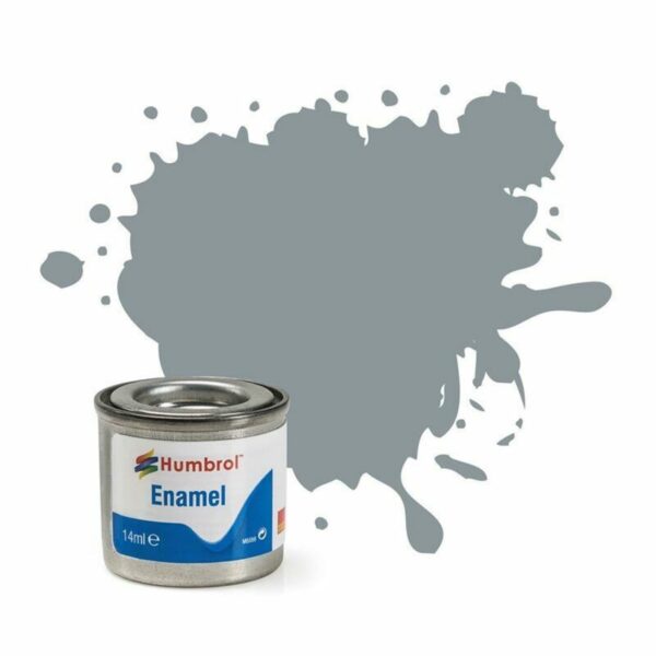 AA1523 Humbrol No.140 Matt Gull Grey Enamel Paint – 14ml Tin for Model Kits, Miniatures & Craft Projects