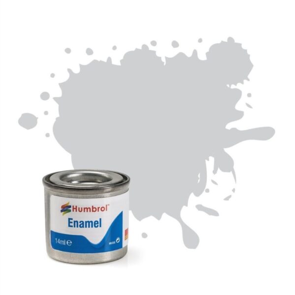 AA1599 Humbrol No.147 Matt Light Grey Enamel Paint – 14ml Tin for Model Kits, Miniatures & Craft Projects