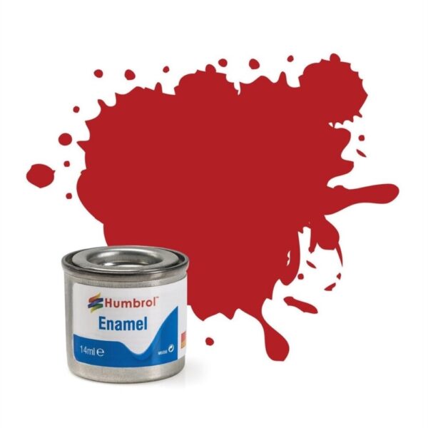 AA1660 Humbrol No.153 Matt Insignia Red Enamel Paint – 14ml Tin for Model Kits, Miniatures & Craft Projects