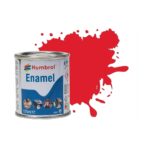Humbrol No.19 Gloss Bright Red Enamel Paint – 125ml Tin for Model Kits, Miniatures & Craft Projects