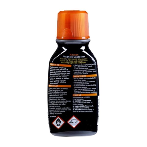 Buster Kitchen Unblocker Concentrated Power 150g – Fast-Acting Sink Drain Cleaner for Food & Grease Clogs 1 Buster Kitchen Unblocker Concentrated Power 150g – Fast-Acting Sink Drain Cleaner for Food & Grease Clogs
