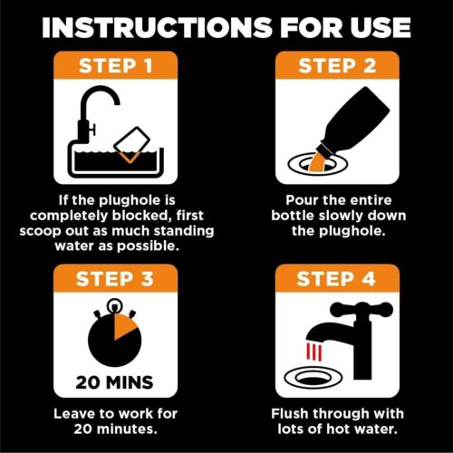 Buster Kitchen Unblocker Concentrated Power 150g – Fast-Acting Sink Drain Cleaner for Food & Grease Clogs 9 Buster Kitchen Unblocker Concentrated Power 150g – Fast-Acting Sink Drain Cleaner for Food & Grease Clogs