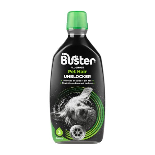 Buster Plughole Pet Hair Unblocker 300ml – Fast-Acting Drain Cleaner for Pet Hair & Odour Removal