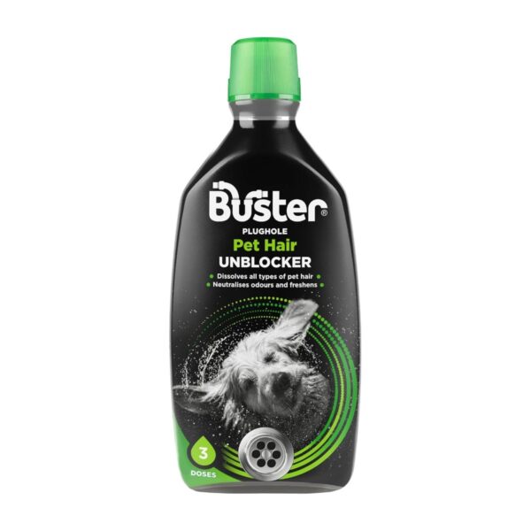 BST-1631 Buster Plughole Pet Hair Unblocker 300ml – Fast-Acting Drain Cleaner for Pet Hair & Odour Removal