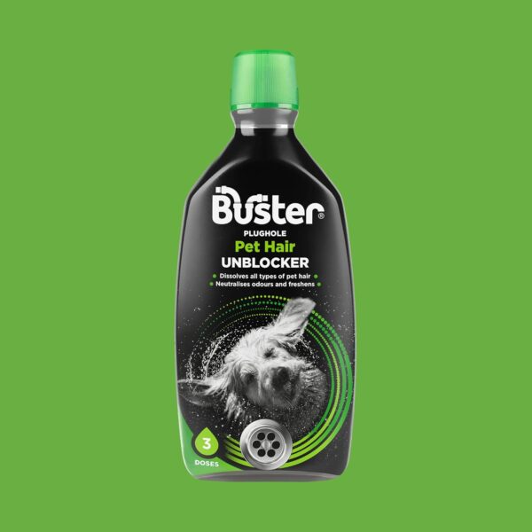 Buster Plughole Pet Hair Unblocker 300ml – Fast-Acting Drain Cleaner for Pet Hair & Odour Removal 3 Buster Plughole Pet Hair Unblocker 300ml – Fast-Acting Drain Cleaner for Pet Hair & Odour Removal