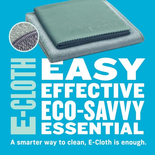 E-Cloth Kitchen Cloths – 2 Pack Microfibre for Deep Cleaning & Polishing – Reusable & Machine Washable
