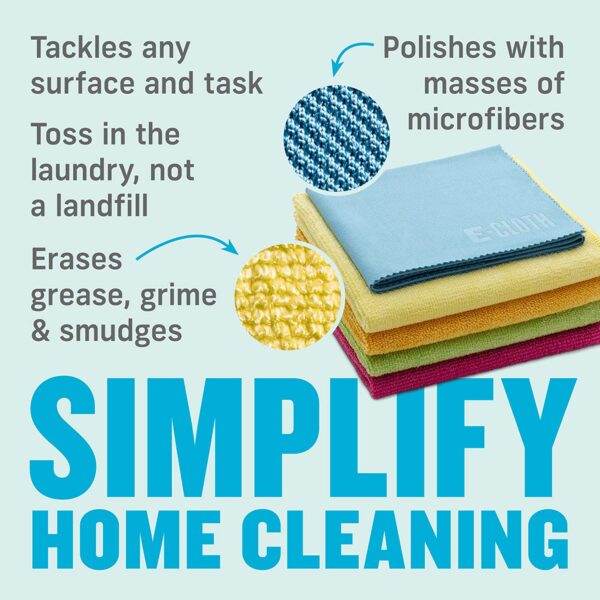 E-Cloth Starter Pack – 5 Microfibre Cloths for Multi-Purpose Cleaning – Chemical-Free & Reusable 3 E-Cloth Starter Pack – 5 Microfibre Cloths for Multi-Purpose Cleaning – Chemical-Free & Reusable