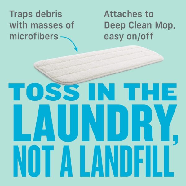 E-Cloth Dusting Mop Head – Replacement Microfibre Pad for Hard Floor Cleaning – Chemical-Free & Reusable
