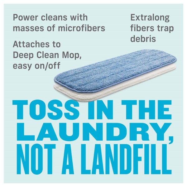 E-Cloth Deep Clean & Dusting Mop Heads – Twin Pack Replacement Microfibre Pads for E-Cloth Deep Clean Mop 4 E-Cloth Deep Clean & Dusting Mop Heads – Twin Pack Replacement Microfibre Pads for E-Cloth Deep Clean Mop