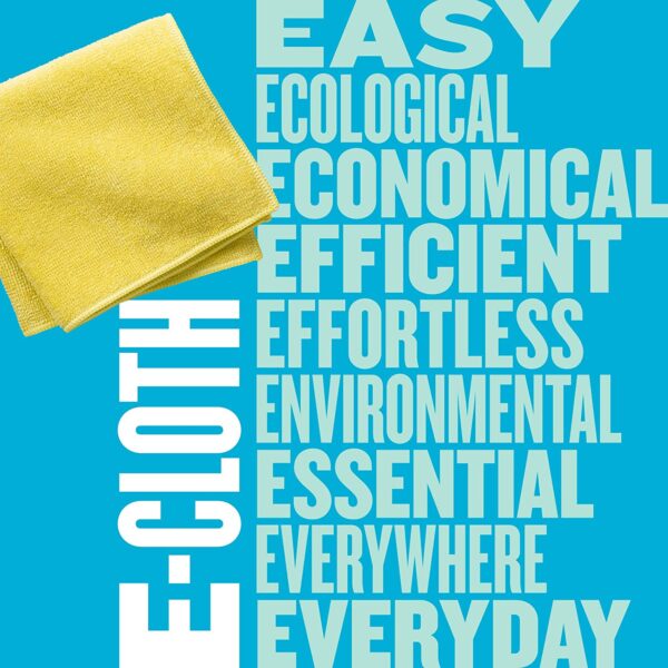 E-Cloth Shower Cleaning Cloths – 2 Pack Microfibre for Chrome, Glass & Tiles – Chemical-Free Cleaning