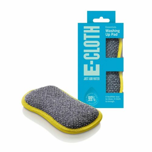 E-Cloth Washing Up Pad – Microfibre, Double-Sided Non-Scratch Scourer for Dishes, Pots & Pans