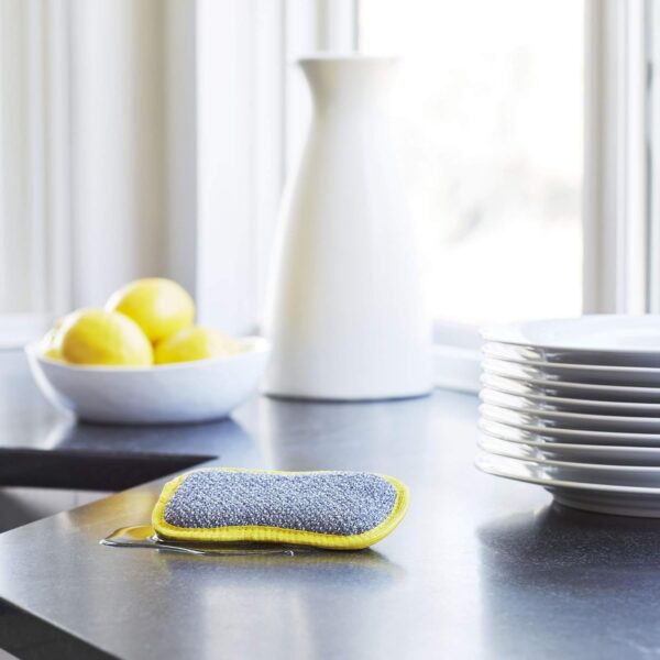 E-Cloth Sink Top Cleaning Set – 4 Piece Non-Scratch Kitchen Cleaning Kit – Scrub Pads, Washing Up Pad & Dynamo 1 E-Cloth Washing Up Pad – Microfibre, Double-Sided Non-Scratch Scourer for Dishes, Pots & Pans