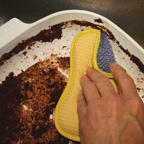 E-Cloth Washing Up Pad – Microfibre, Double-Sided Non-Scratch Scourer for Dishes, Pots & Pans