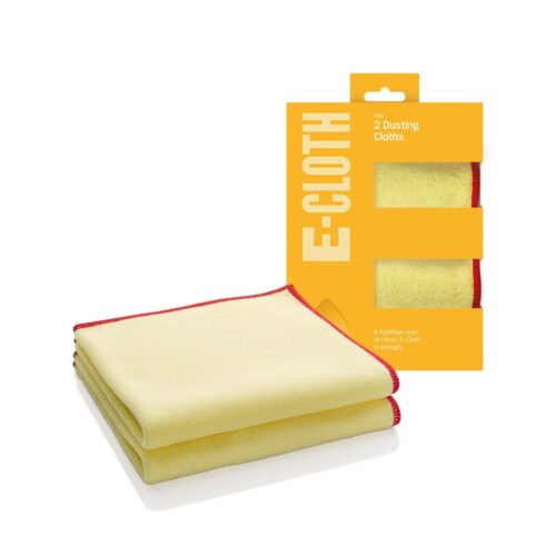 E-Cloth Dusting Cloths – 2 Pack Microfibre – Traps Dust, Pollen & Pet Hair Without Chemicals