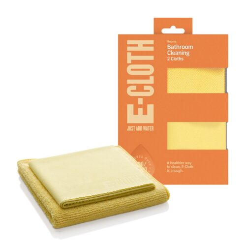 E-Cloth Bathroom Microfibre Cleaning Cloths – 2 Pack – Eco-Friendly for Tiles, Sinks & Shower Screens