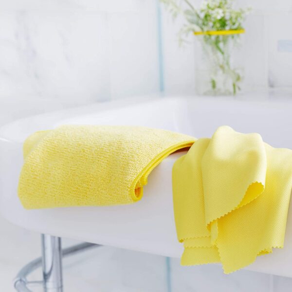 E-Cloth Bathroom Microfibre Cleaning Cloths – 2 Pack – Eco-Friendly for Tiles, Sinks & Shower Screens