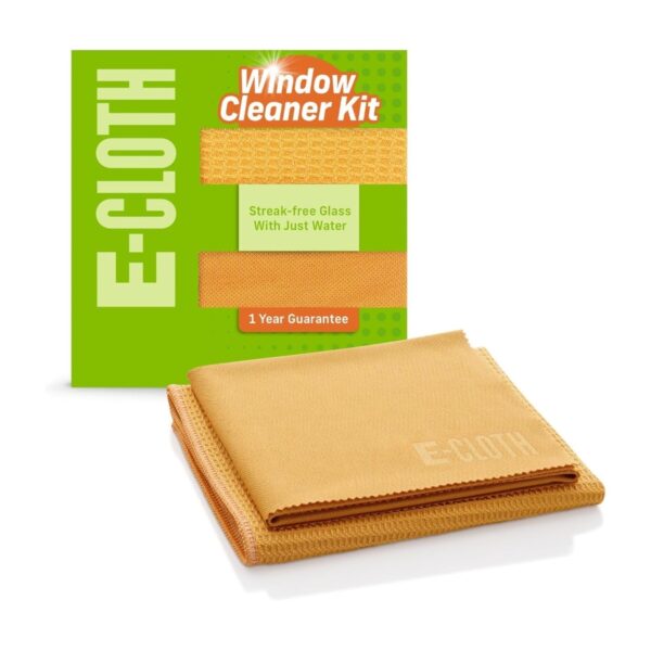 E-Cloth Window Cleaning Cloths 2 Pack – Microfibre Glass & Polishing Cloths for Streak-Free Shine