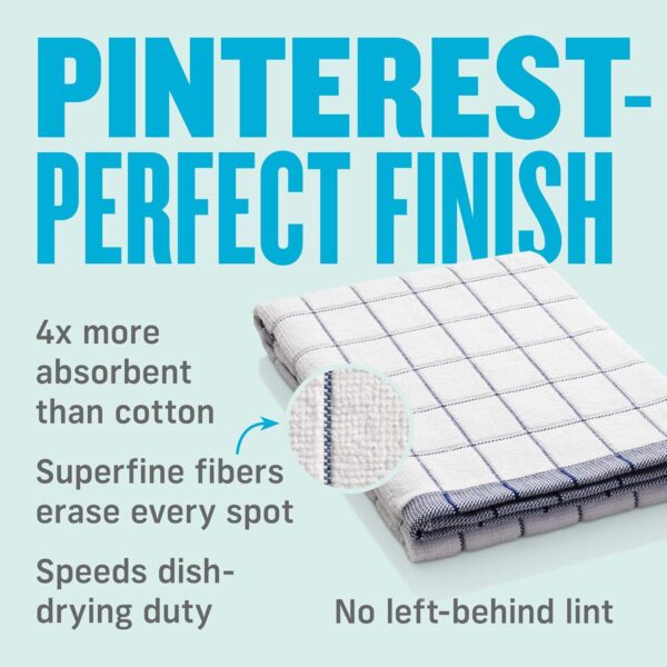E-Cloth Classic Check Tea Towel – Black – Highly Absorbent, Quick-Drying Microfibre for Drying Dishes 4 E-Cloth Classic Check Tea Towel – Black – Highly Absorbent, Quick-Drying Microfibre for Drying Dishes