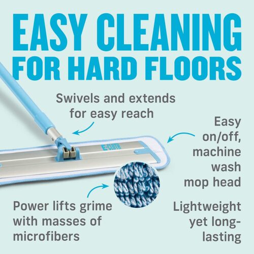 E-Cloth Deep Clean Mop Set – Microfibre Mop with Telescopic Handle – Cleans Laminate, Tile & Hard Floors - Image 5