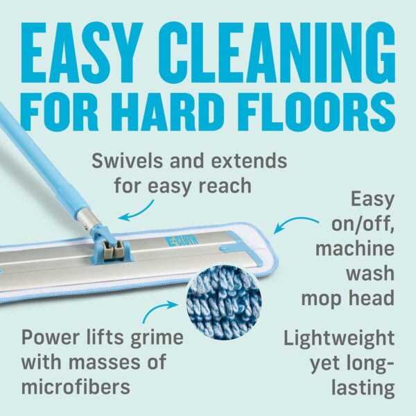 E-Cloth Deep Clean Mop – Lightweight Telescopic Microfibre Mop – Cleans Hard Floors Chemical-Free 9 E-Cloth Deep Clean Mop – Lightweight Telescopic Microfibre Mop – Cleans Hard Floors Chemical-Free