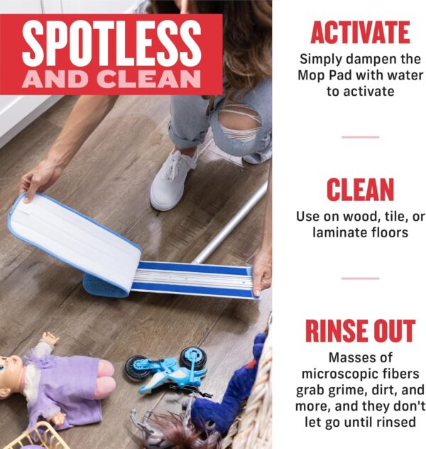 E-Cloth Deep Clean Mop – Lightweight Telescopic Microfibre Mop – Cleans Hard Floors Chemical-Free 3 E-Cloth Deep Clean Mop – Lightweight Telescopic Microfibre Mop – Cleans Hard Floors Chemical-Free
