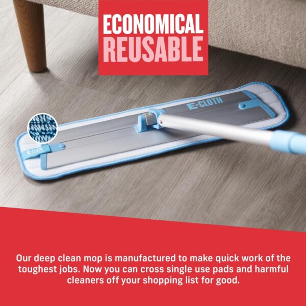 E-Cloth Deep Clean Mop – Lightweight Telescopic Microfibre Mop – Cleans Hard Floors Chemical-Free 5 E-Cloth Deep Clean Mop – Lightweight Telescopic Microfibre Mop – Cleans Hard Floors Chemical-Free